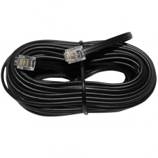 Καλώδιο Προέκτασης Τηλεφώνου 10m Μαύρο 17-020101